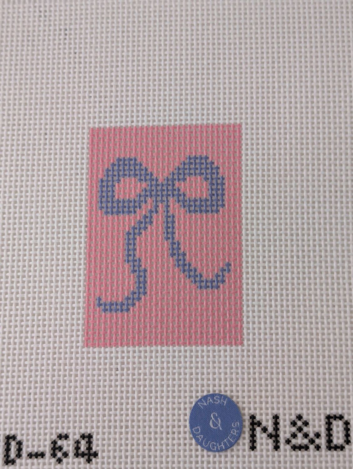 Pink and Purple Bow Luggage Tag