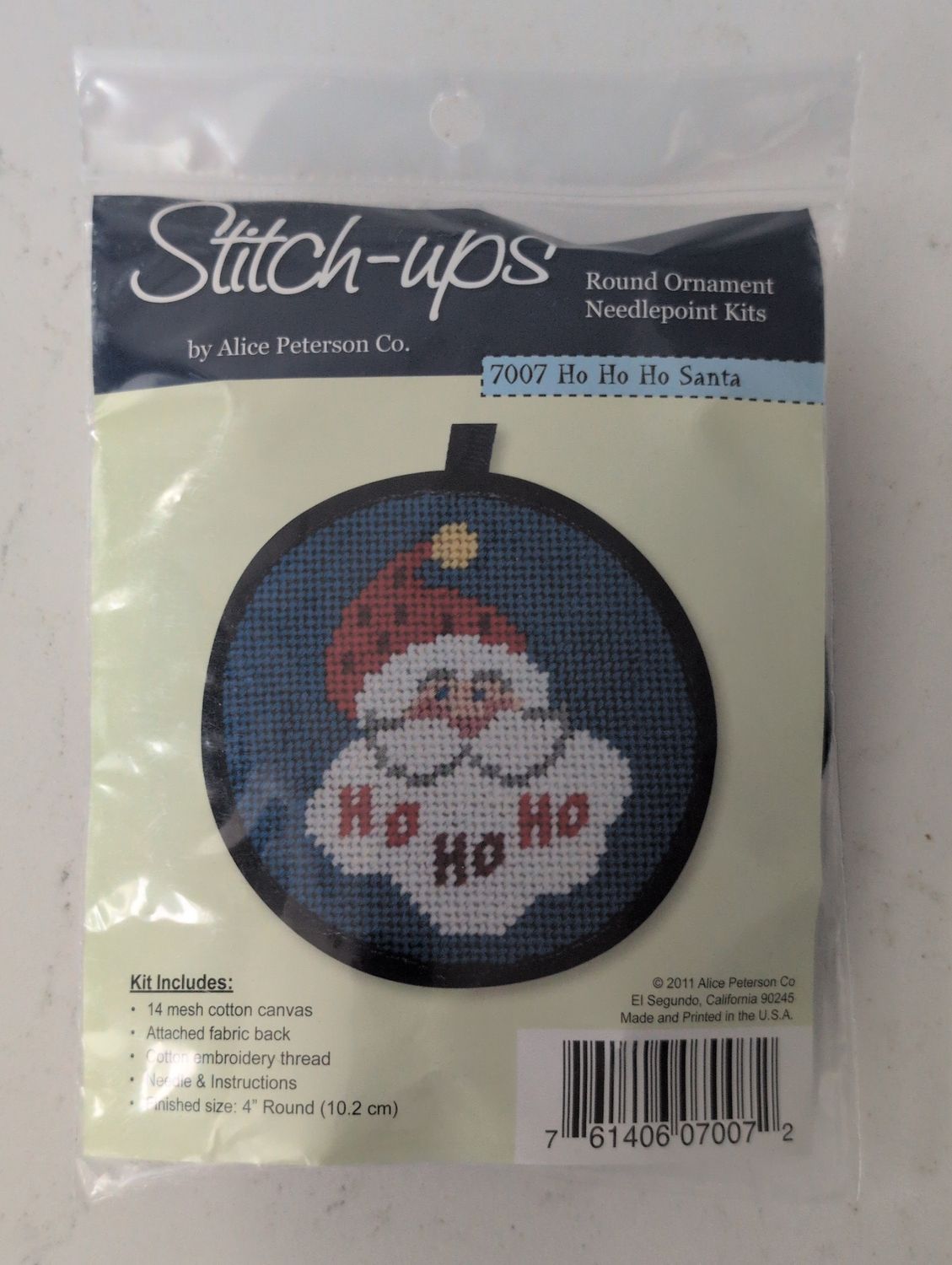 Stitch-Ups Ho Ho Ho Santa Ornament