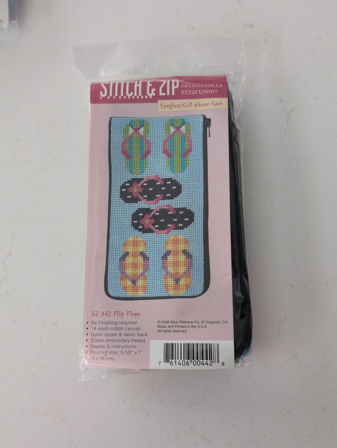 Stitch &amp; Zip Flip Flops Eyeglass Case