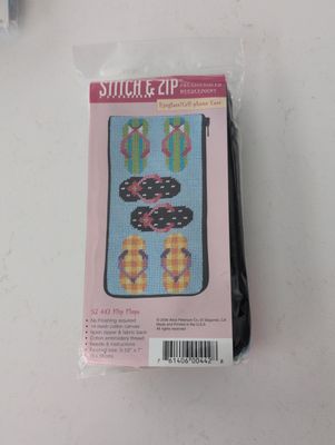 Stitch &amp; Zip Flip Flops Eyeglass Case