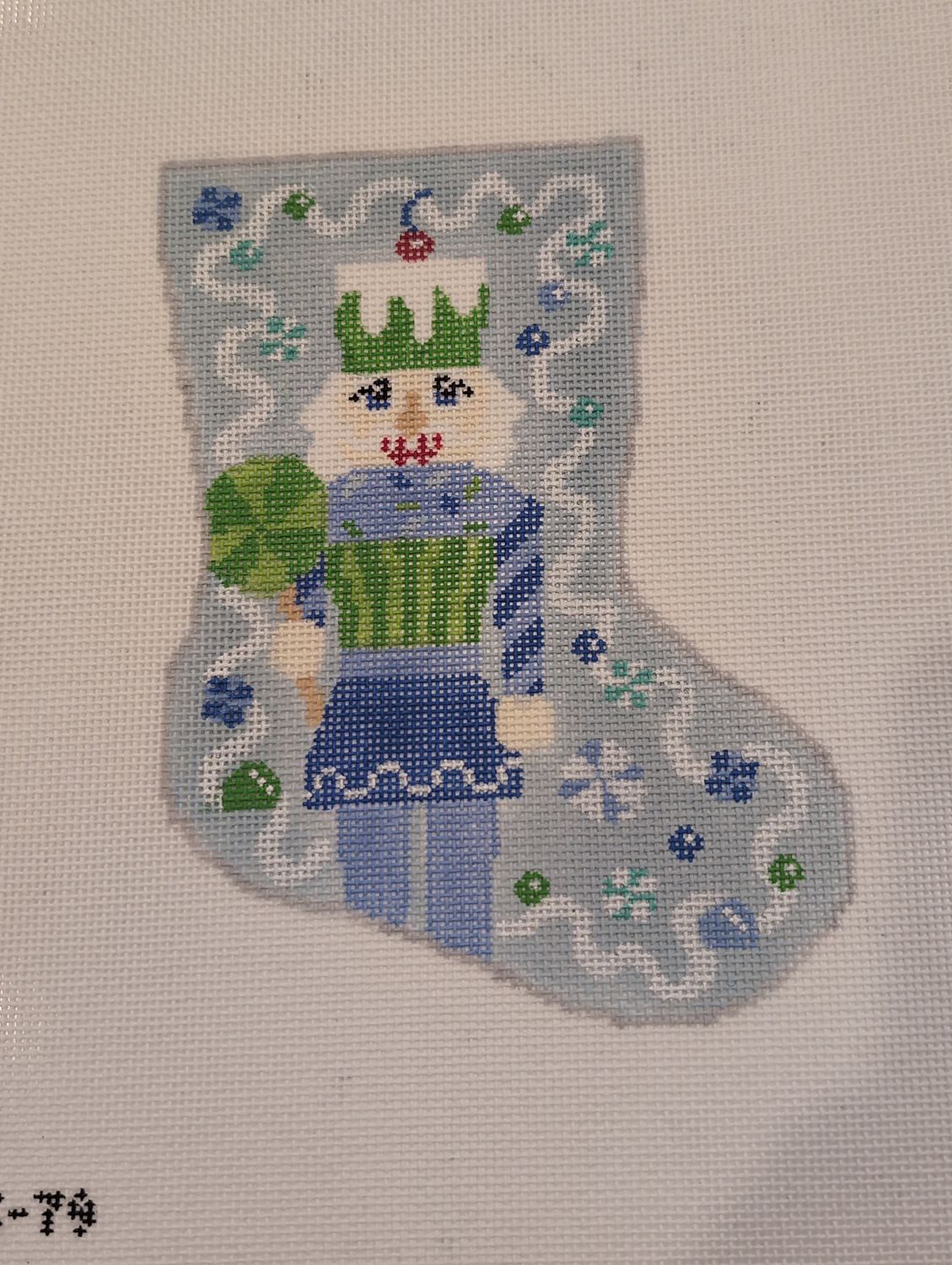 Sugar Sweet Blue Nutcracker Ornament Sized