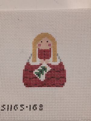 Bauble Stocking Angel Printed