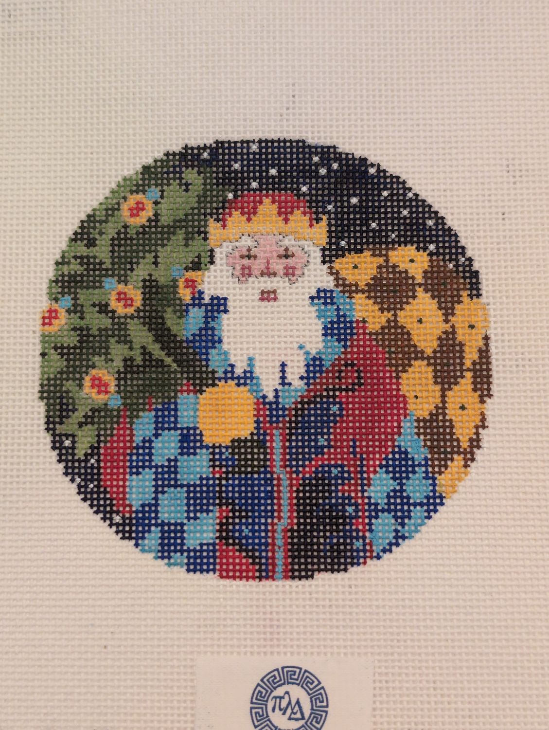 Jacobean Santa Ornament