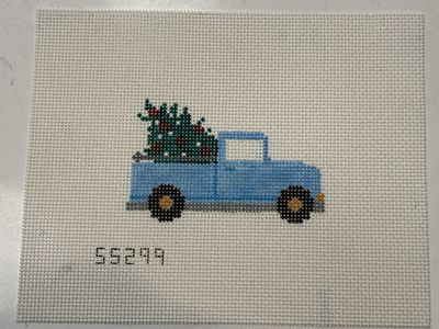 Blue Christmas Truck with Stitch Guide