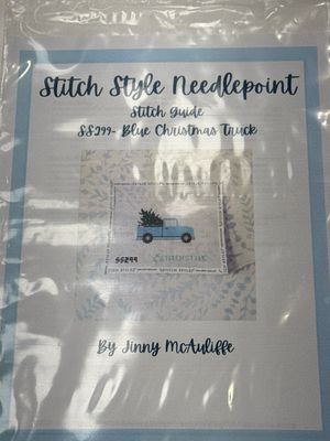 Blue Christmas Truck with Stitch Guide