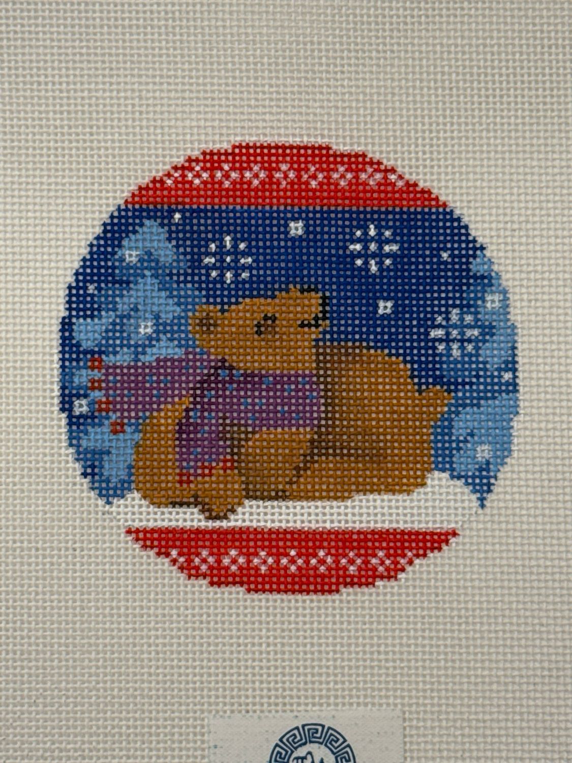 Woodland Bear in Blue