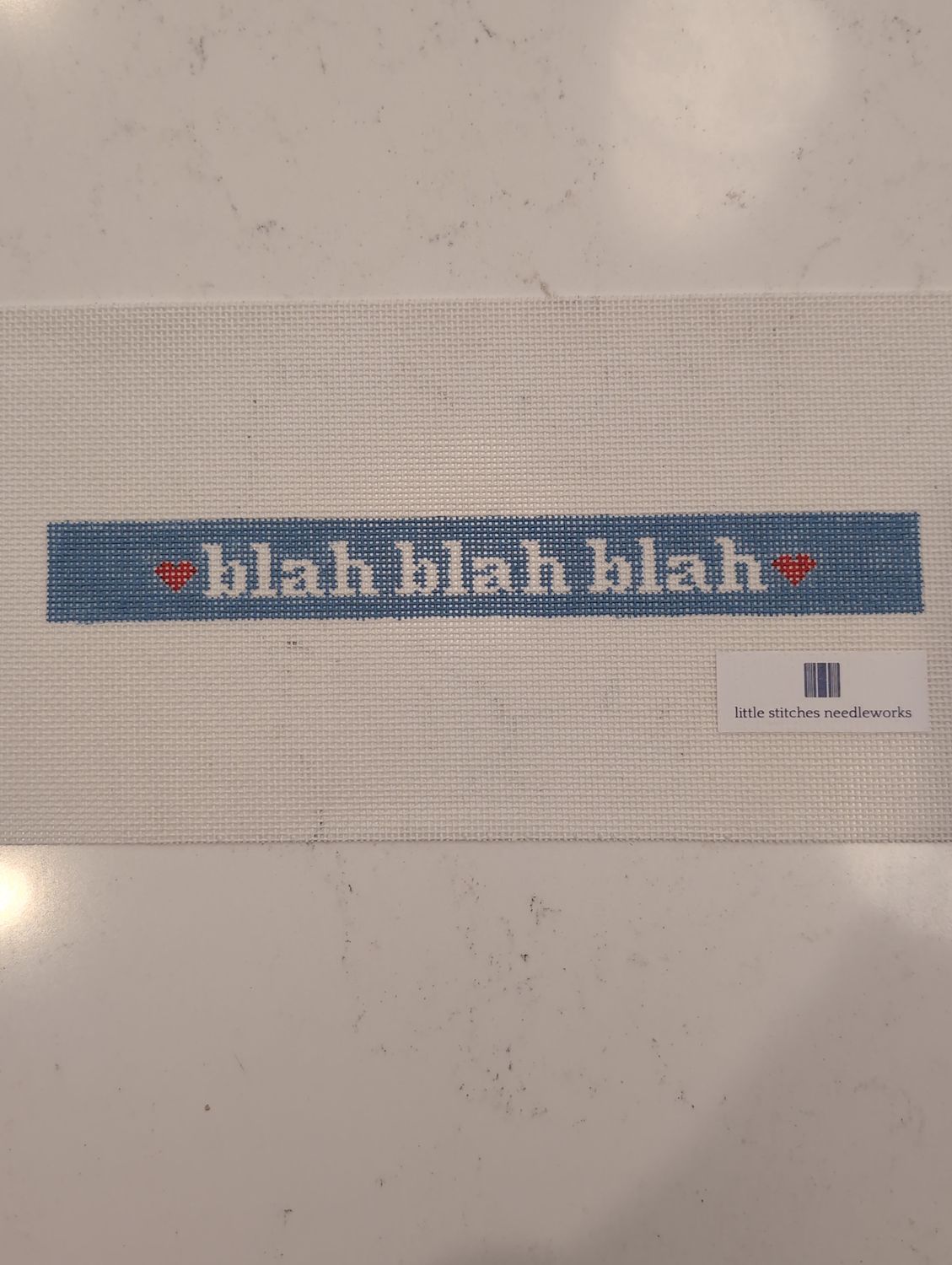 blah blah blah key fob blue