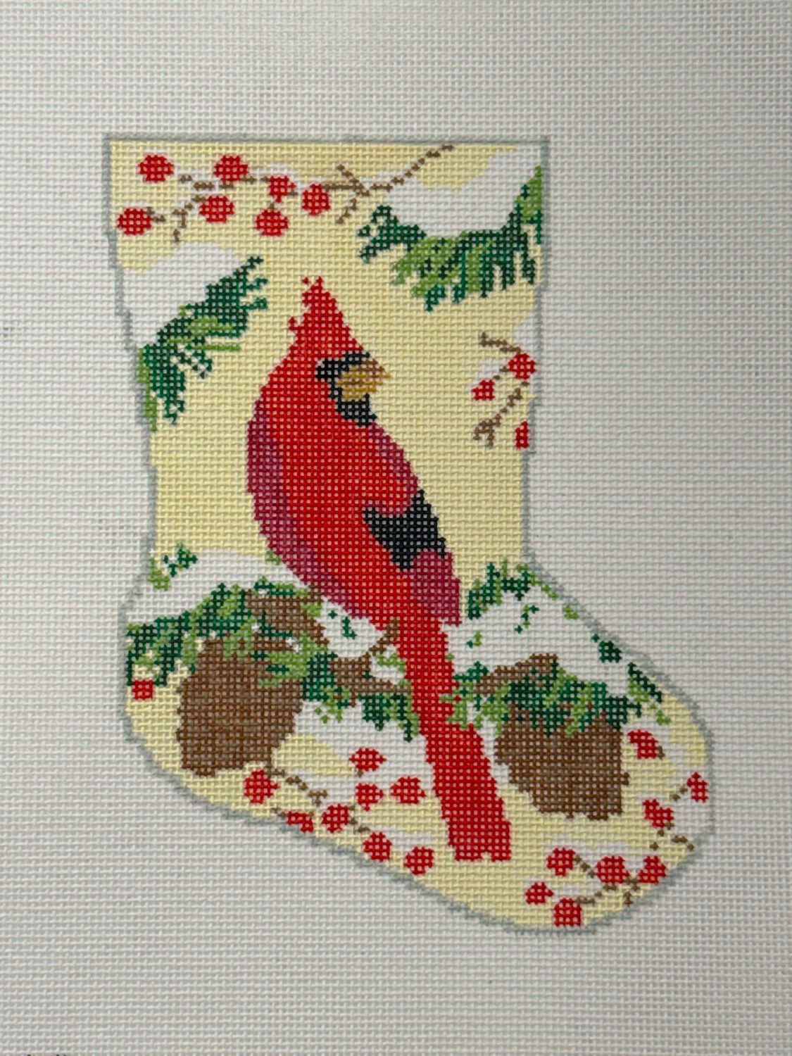 Christmas Cardinal Ornament Sized