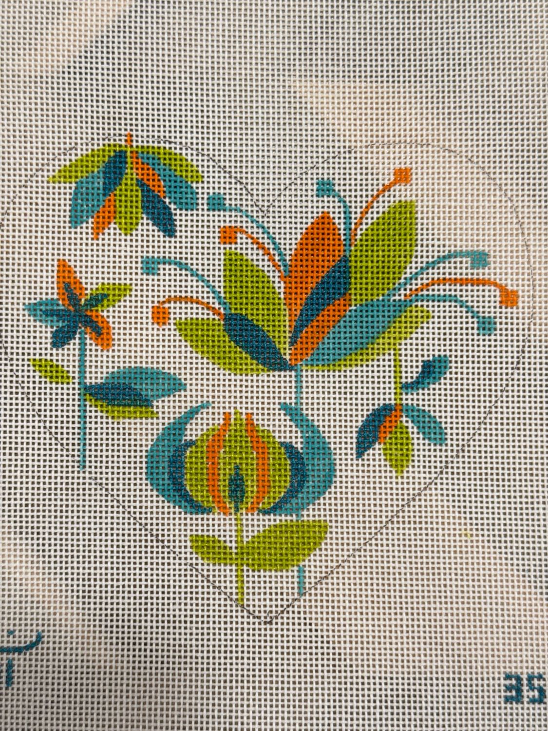 Multicolored Flower Heart