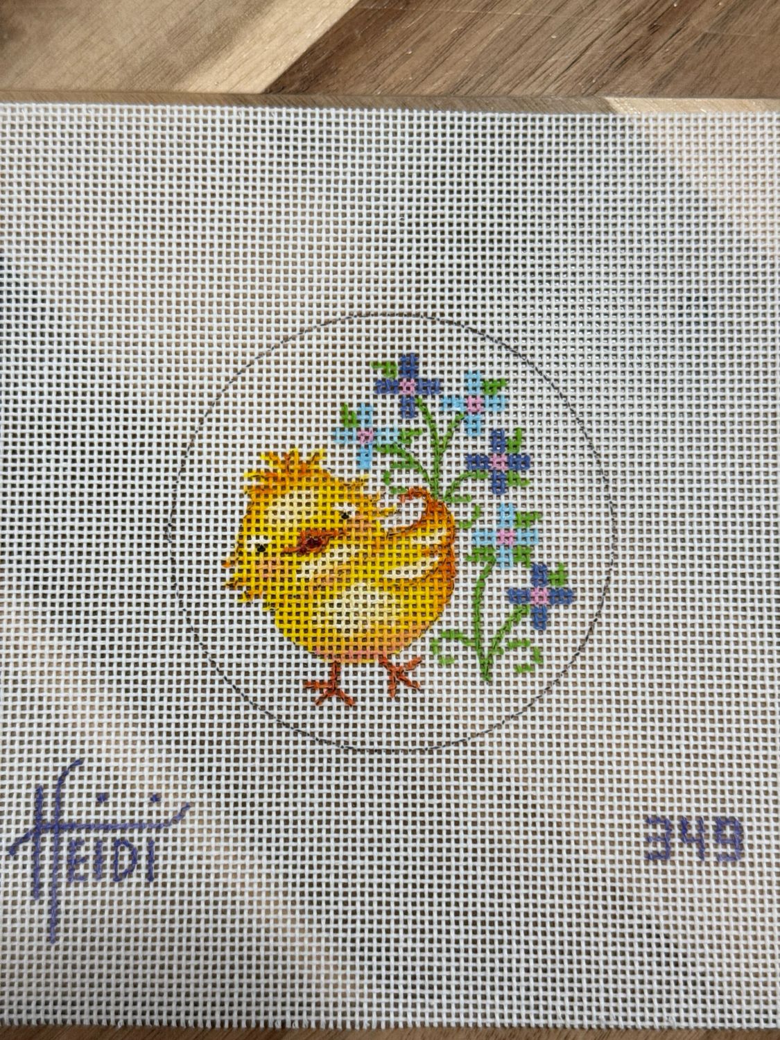 Baby Chick with Flowers