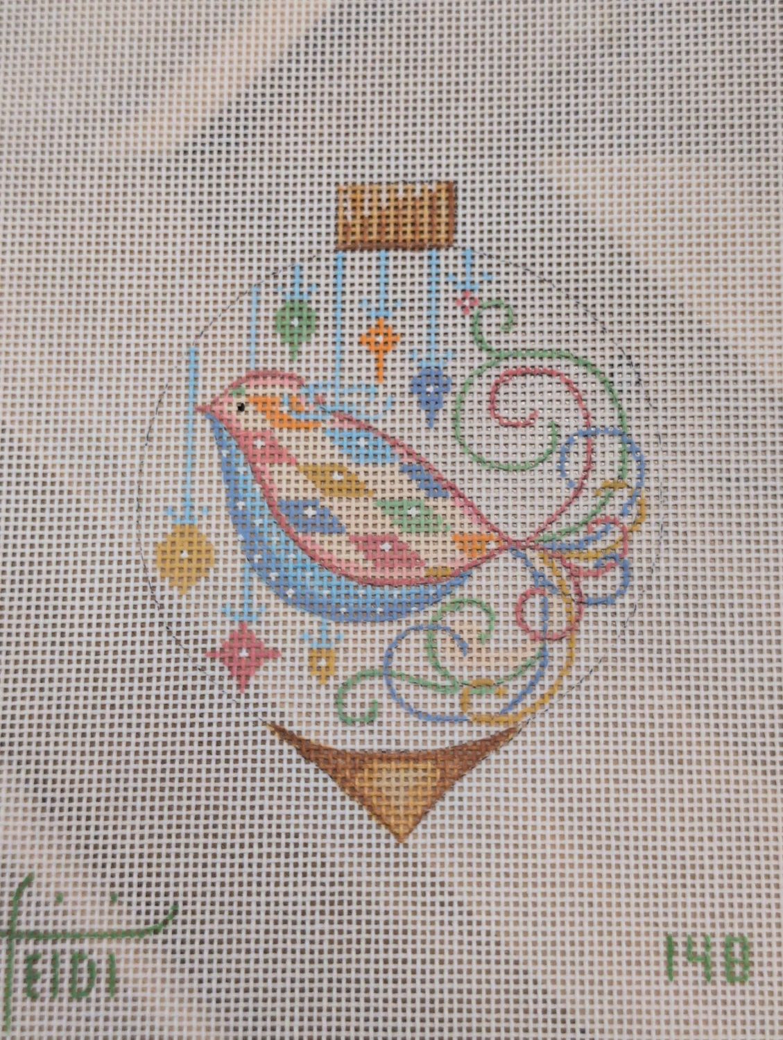 Pastel Bird Ornament