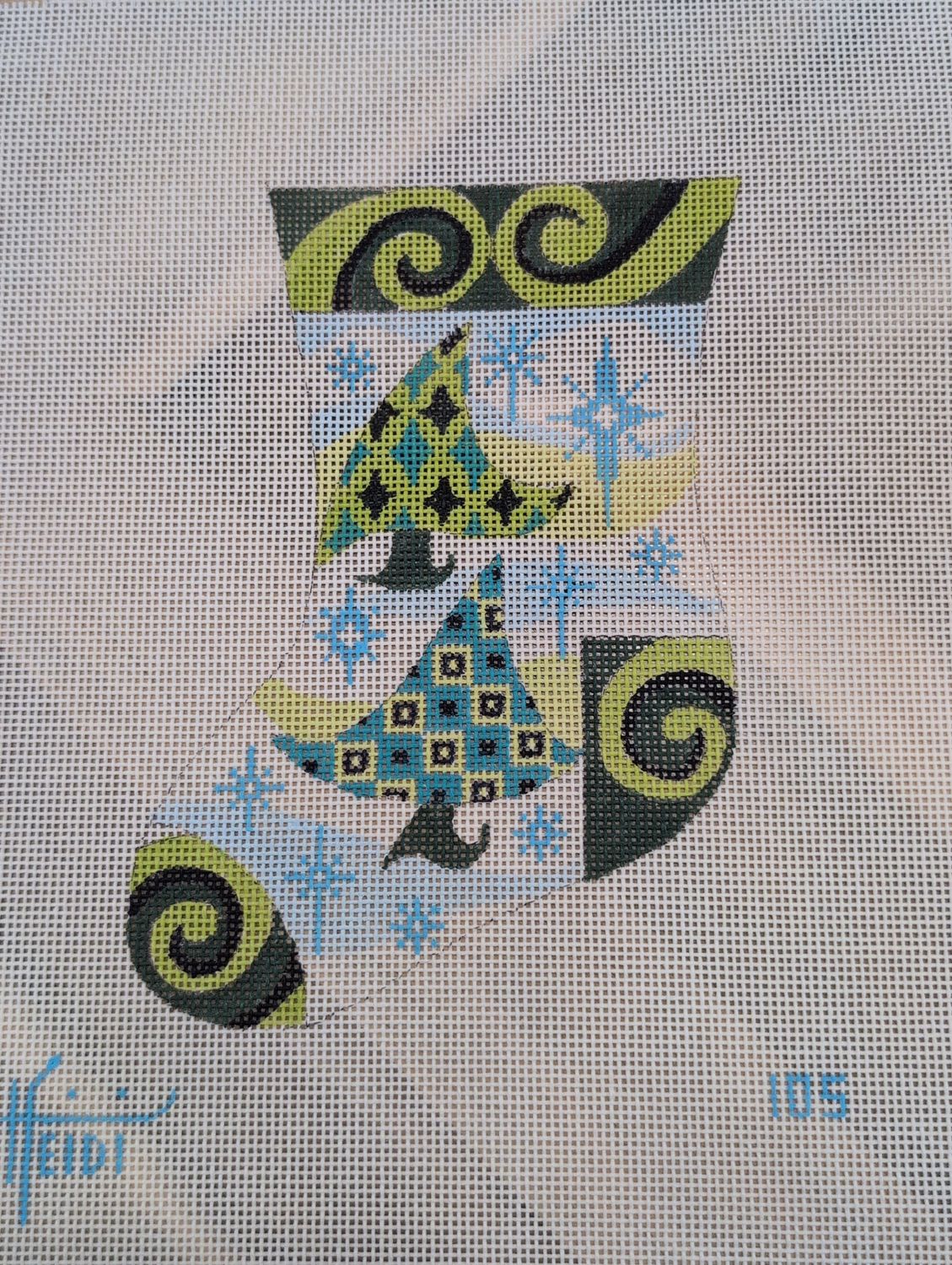 Wavy Trees Stocking