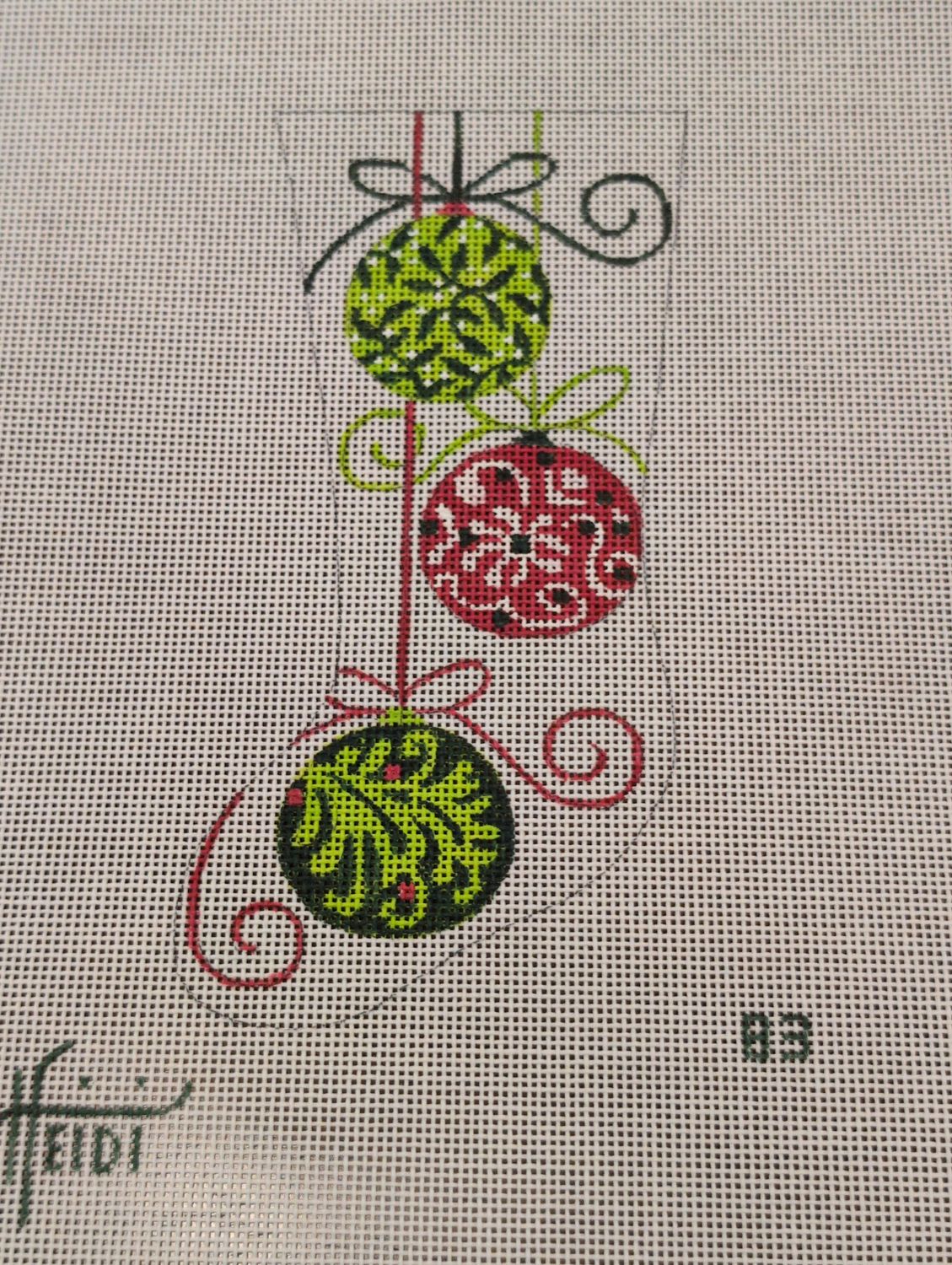 Three Ornament Stocking