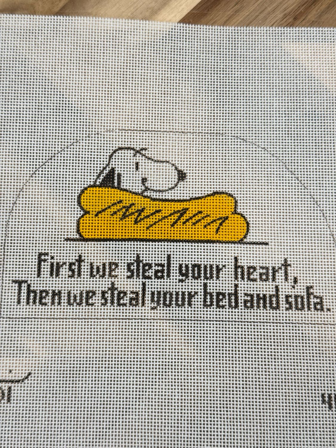 Snoopy in Bed