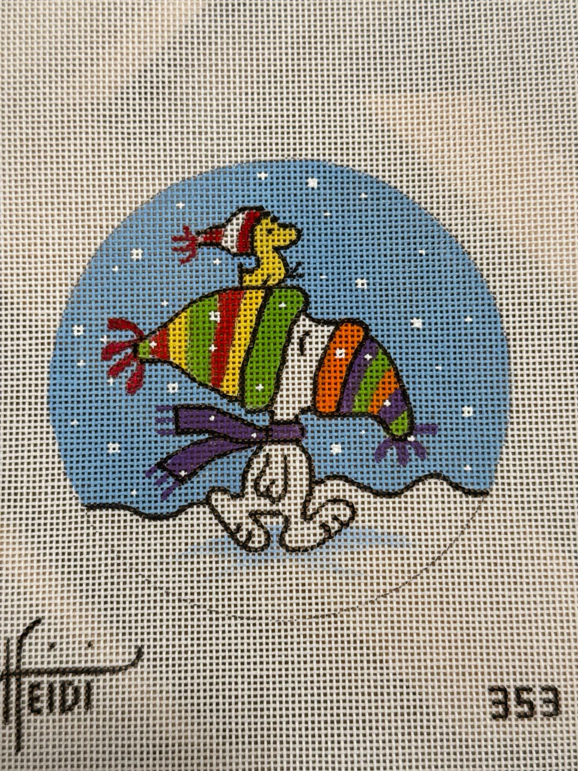Snoopy and Woodstock in Caps
