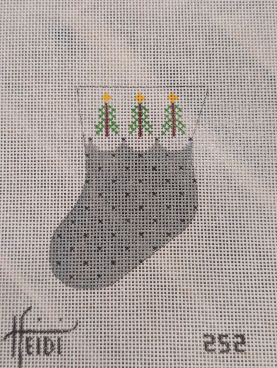 Gray Mini Stocking
