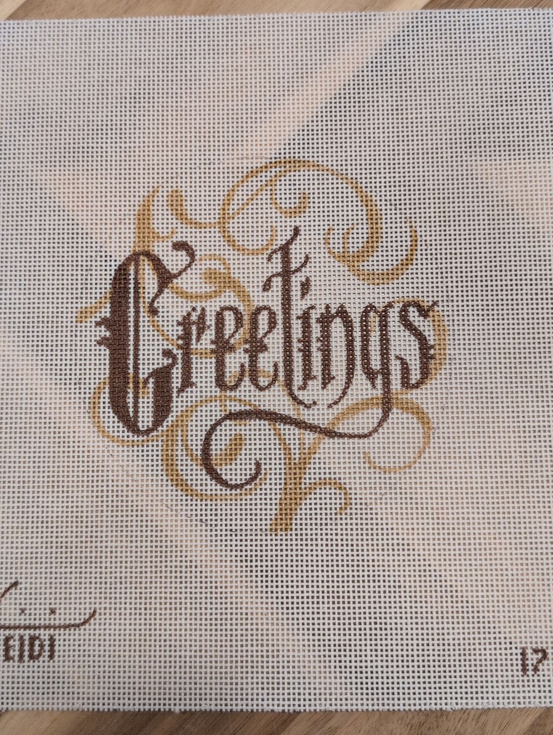 W. "Greetings"
