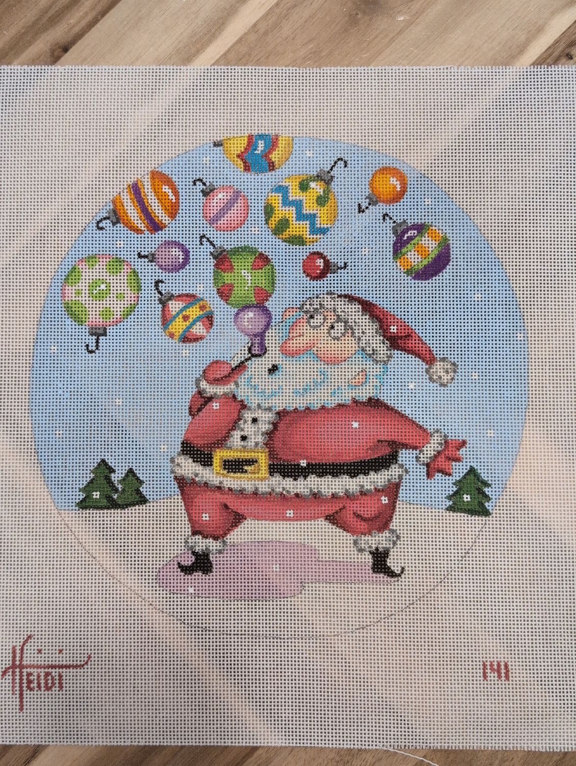 Santa Blowing Bubbles