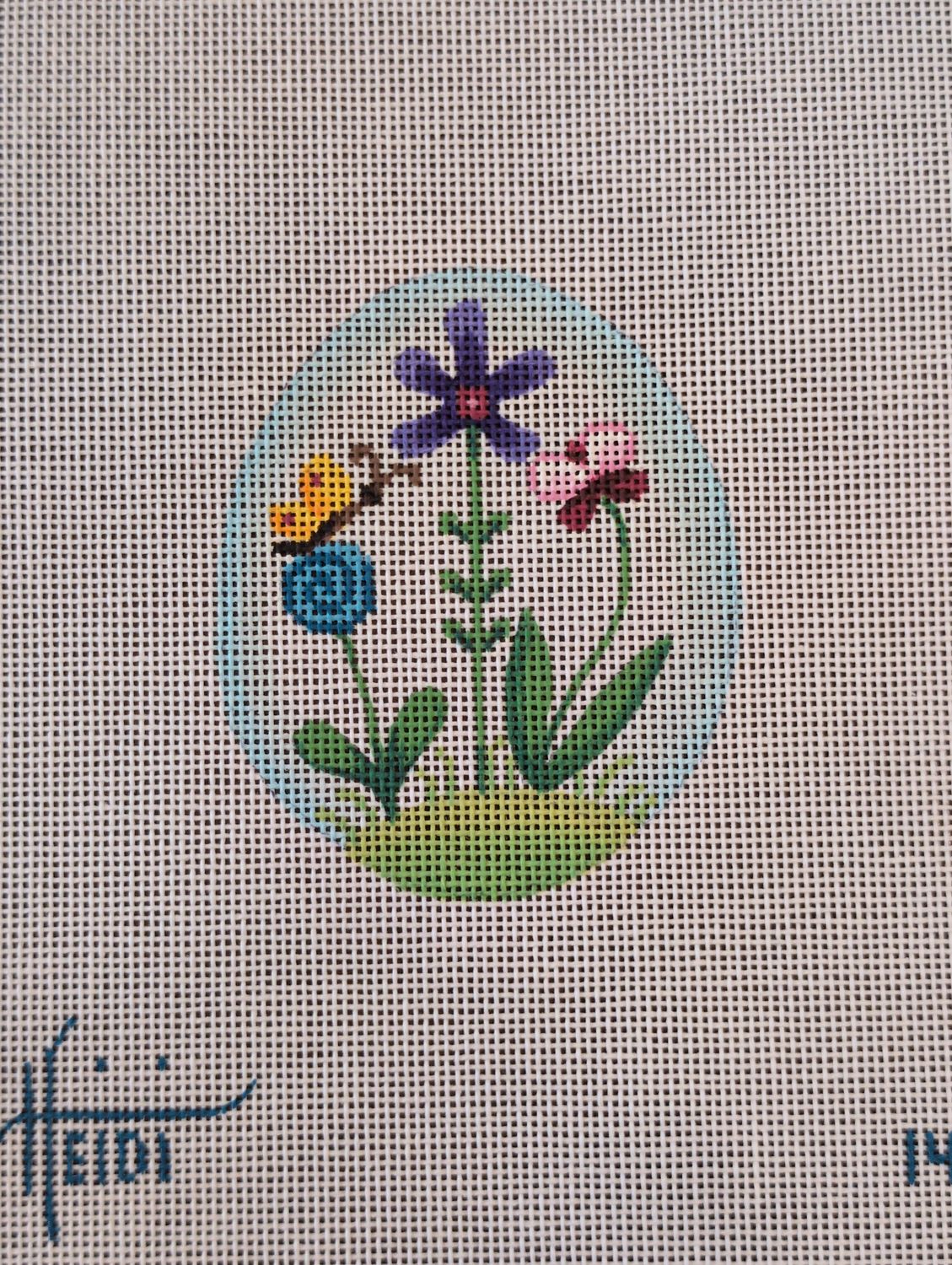 Flower and Butterfly Egg