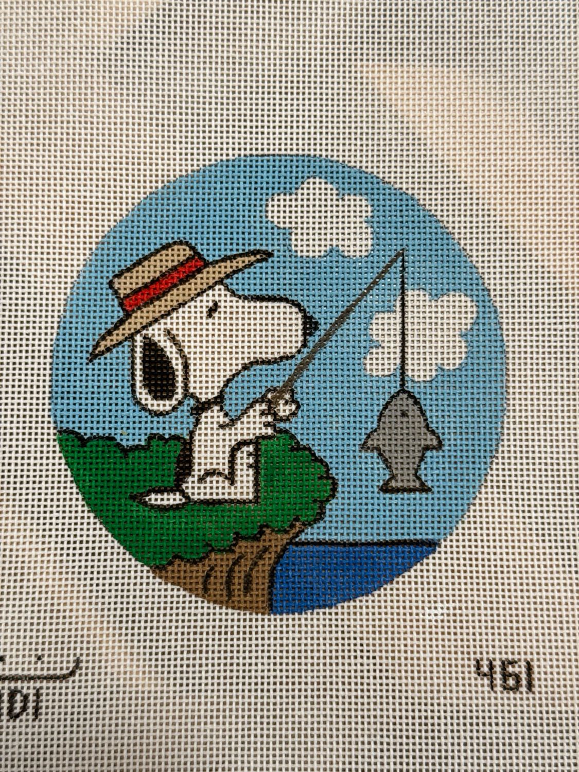 Snoopy Fishing
