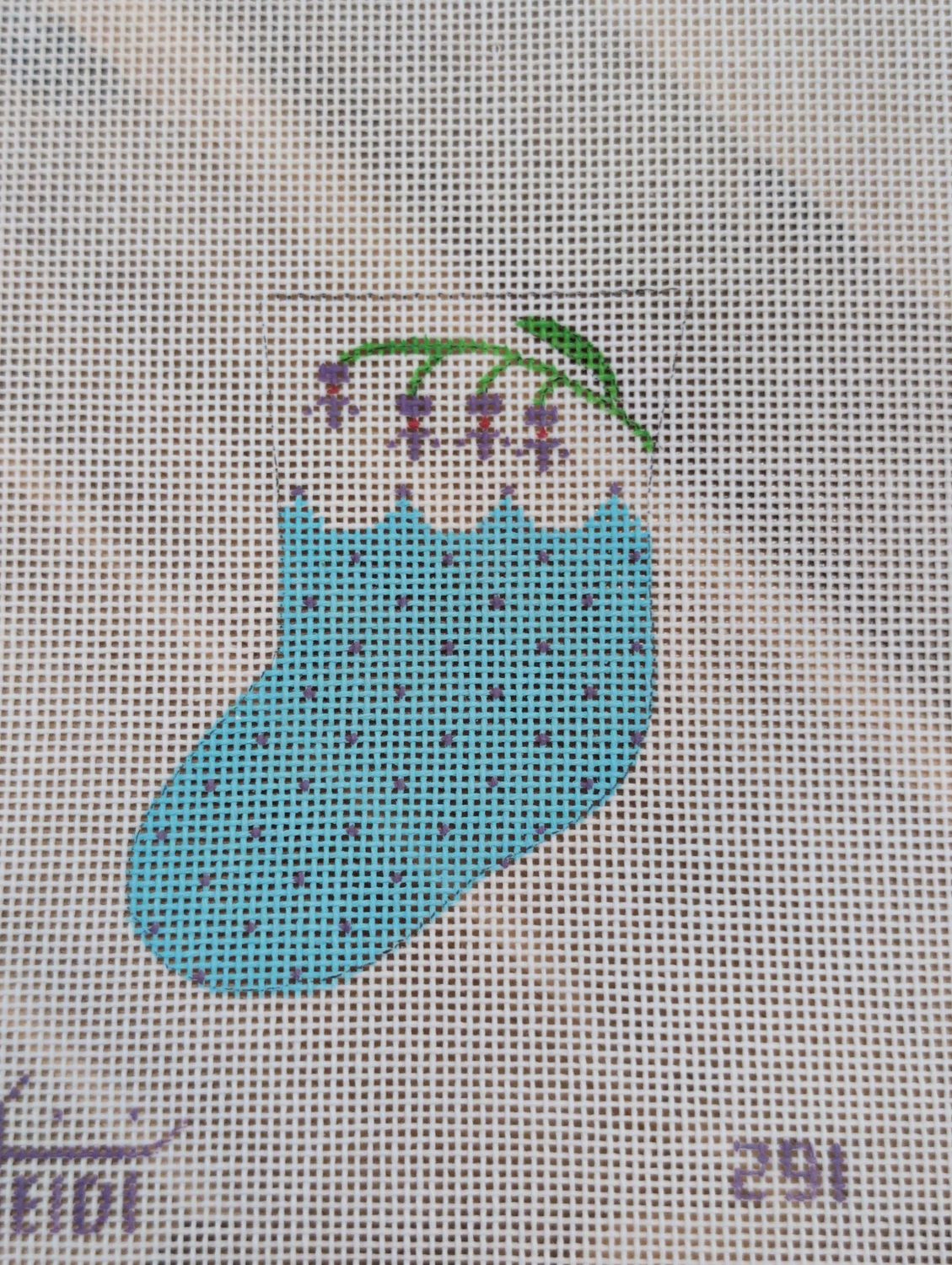 Turquoise Mini Stocking