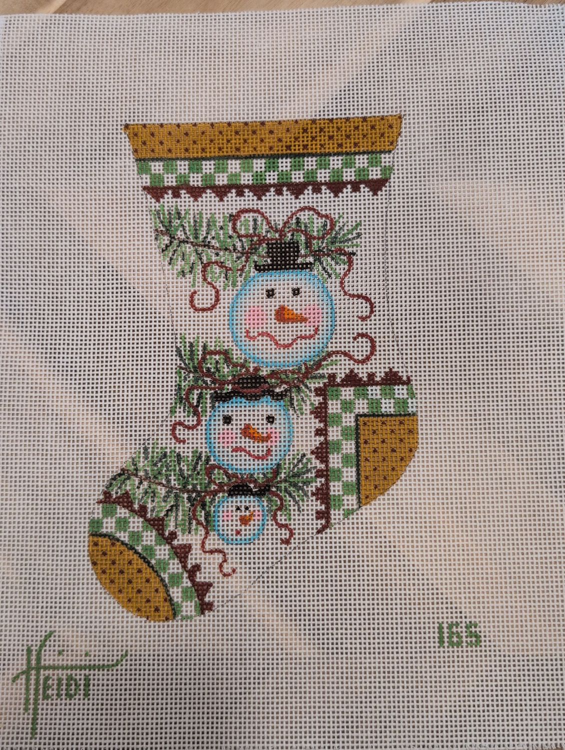 Snowman Family Stocking