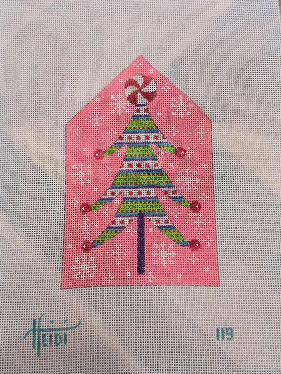 Tree with Pink Back round