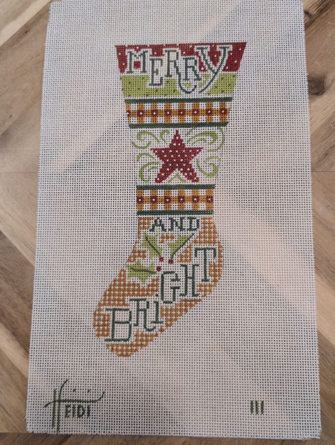 Merry and Bright Stocking