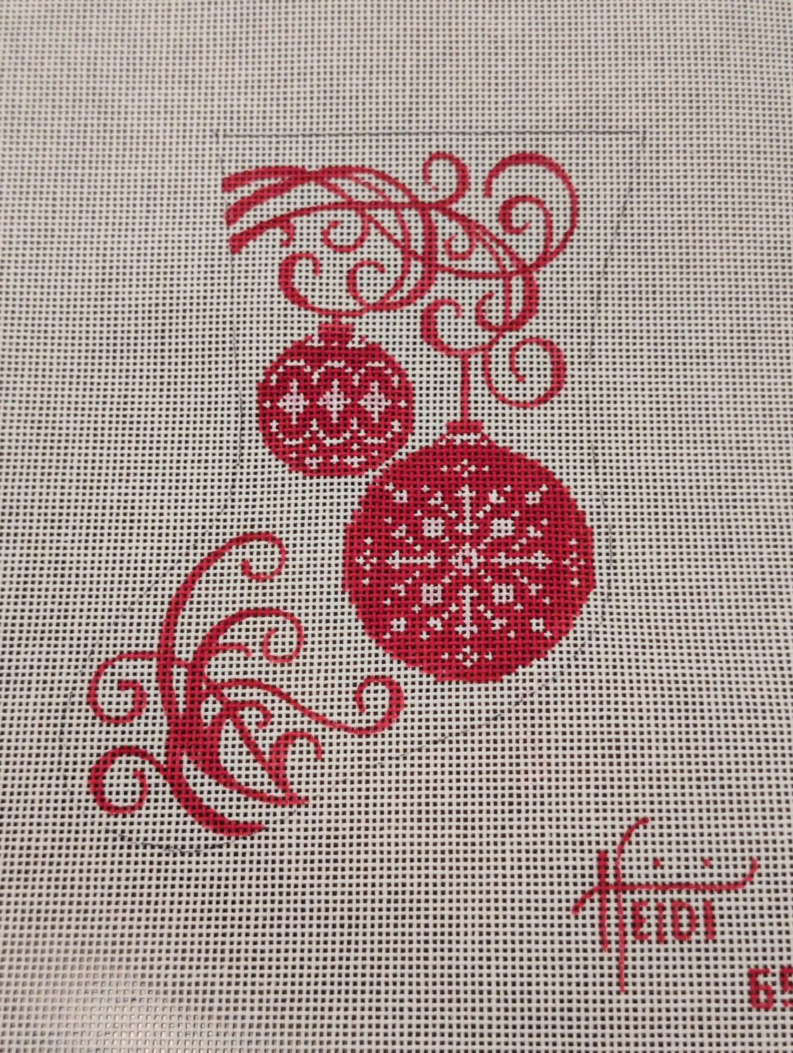 Red Ornament Stocking