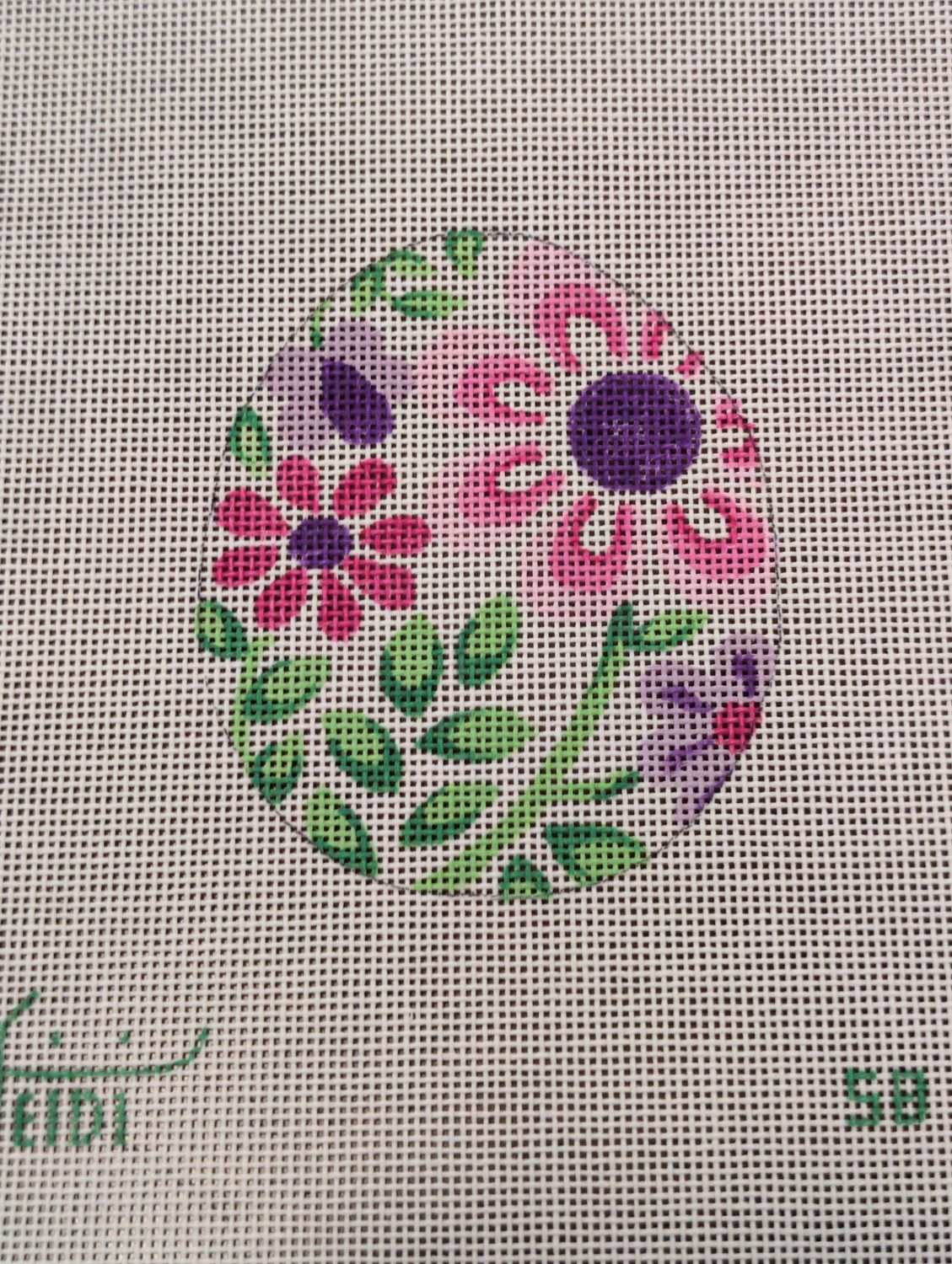 Pink Flower Egg