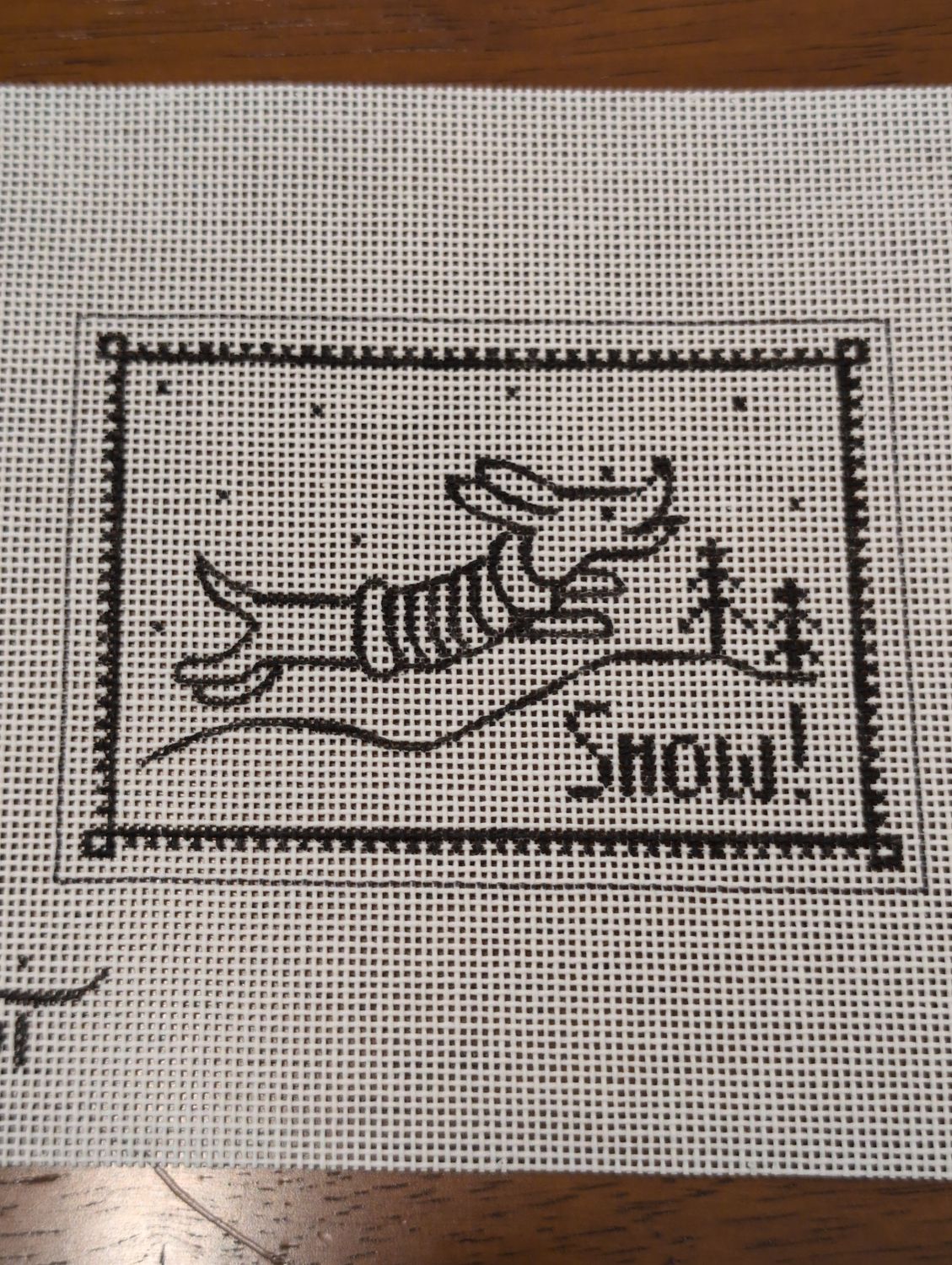 Dachshund in Snow