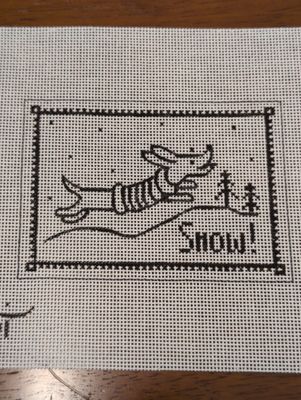 Dachshund in Snow