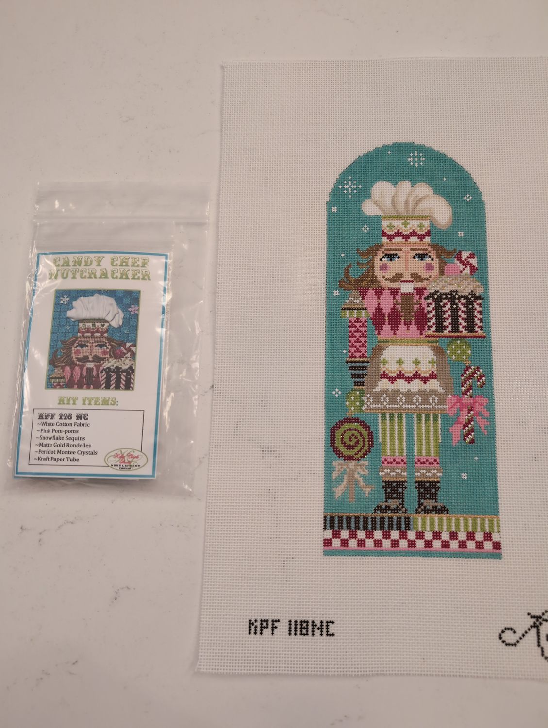 Candy Chef Nutcracker with Embelishment Kit