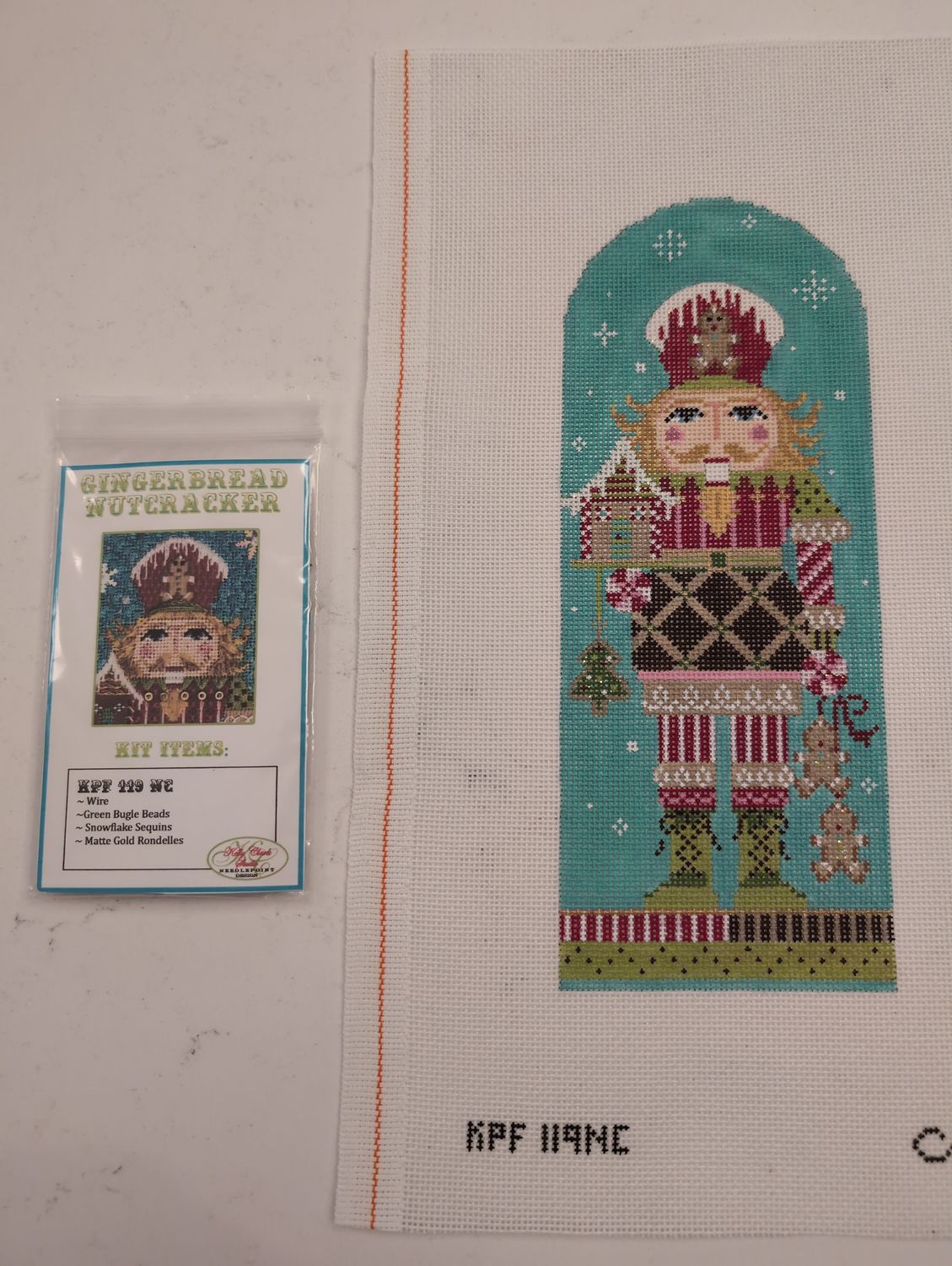 Gingerbread Nutcracker with Embelishment Kit