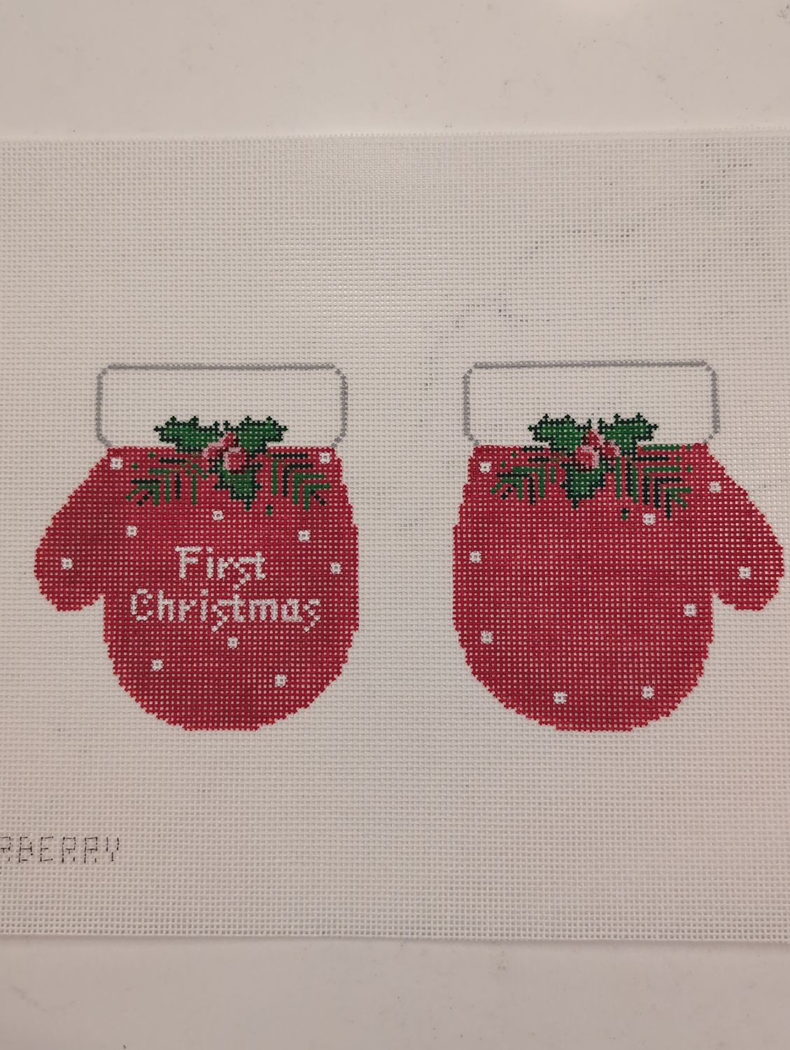 First Christmas Mittens - Red