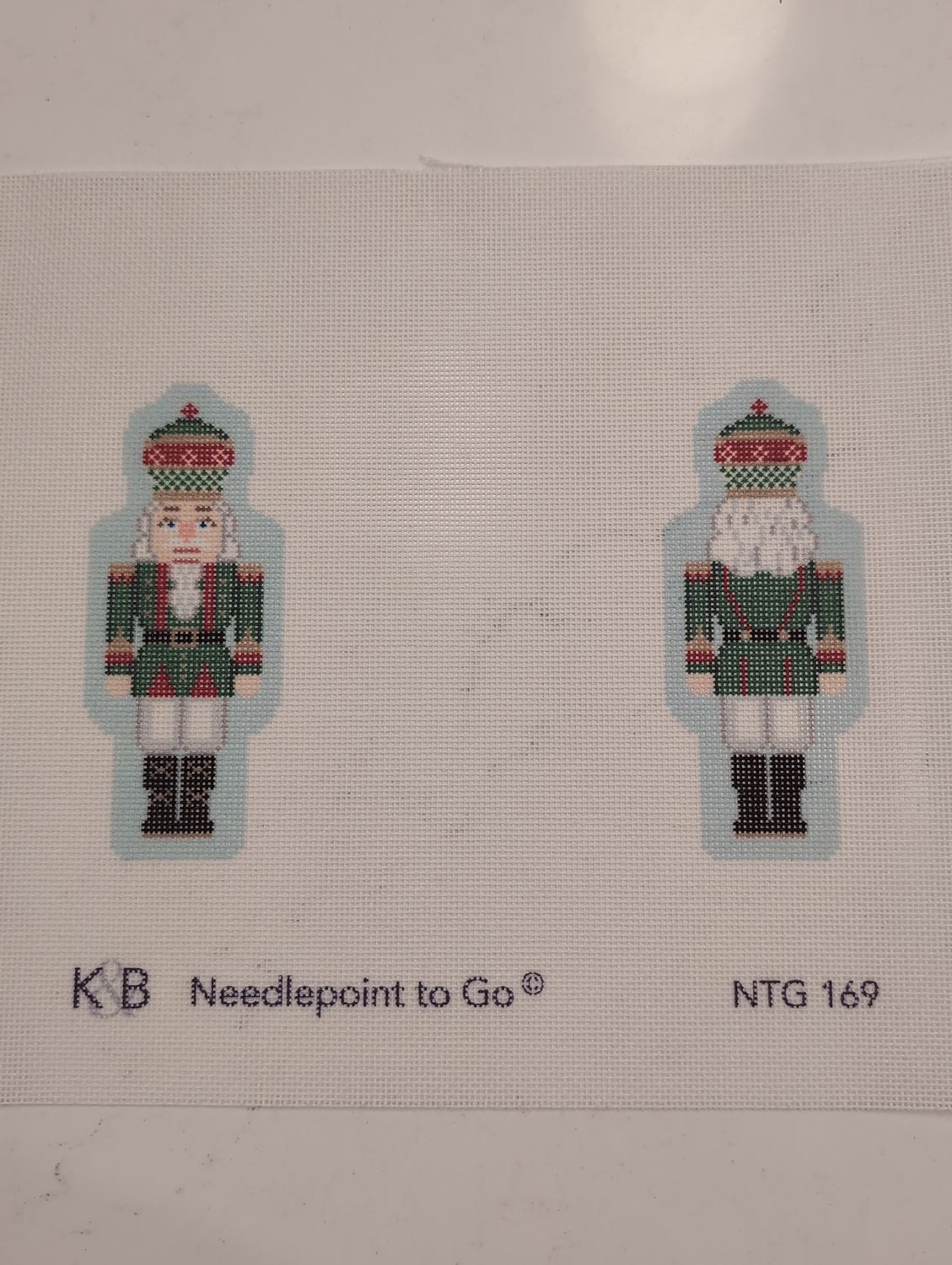 Double-Sided Nutcracker Ornament - Green