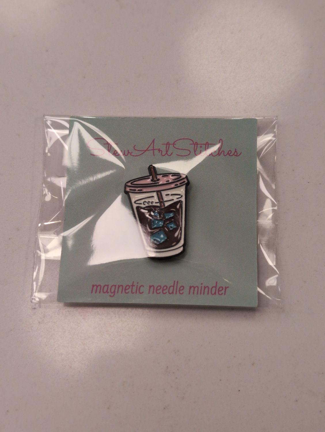 Ice Coffee Enamel Needle Minder
