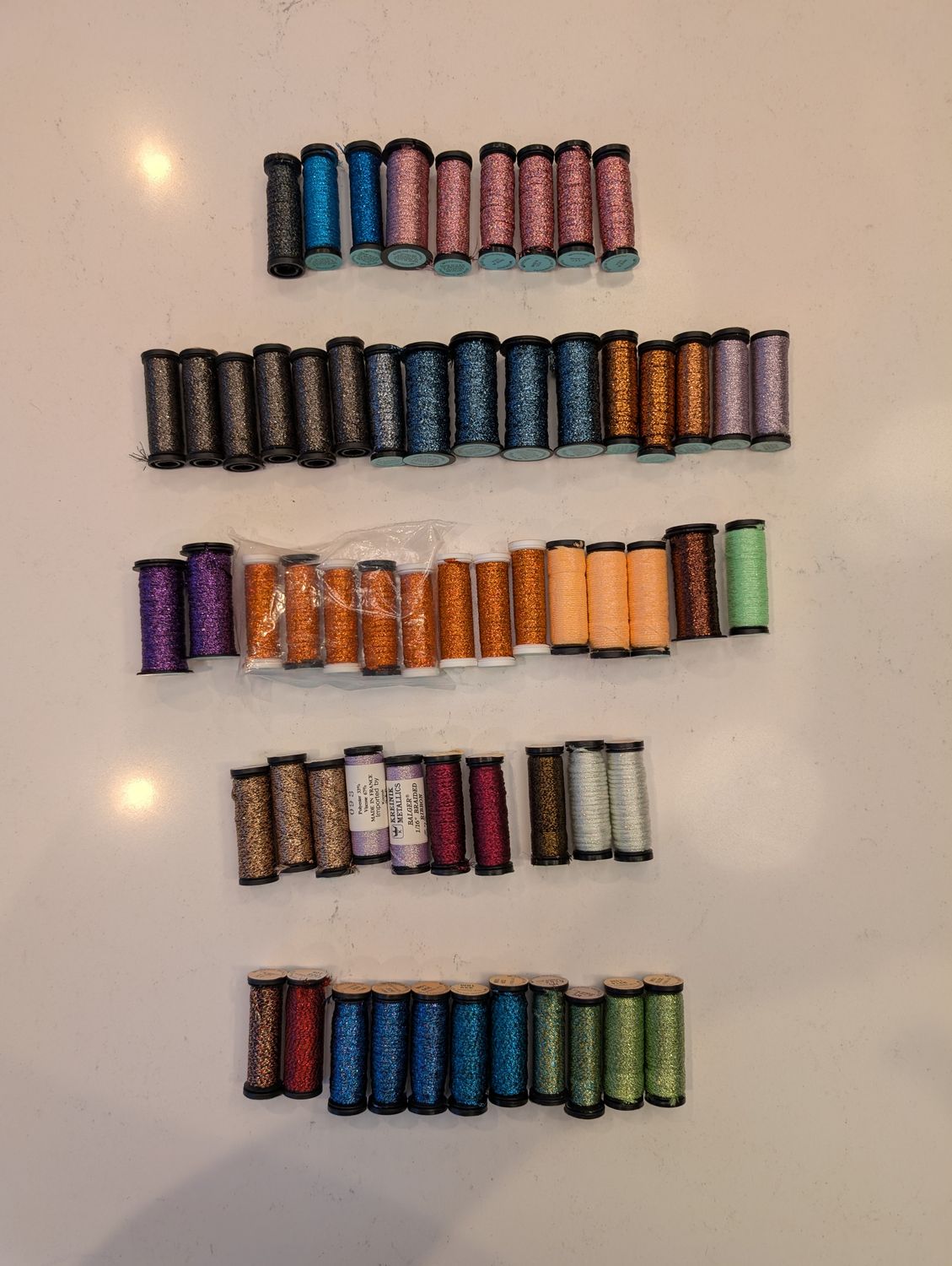 Kreinik 1/16 Ribbon All the colors left