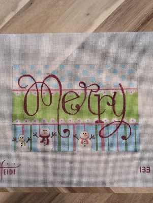 Merry Script with Snowman Kit