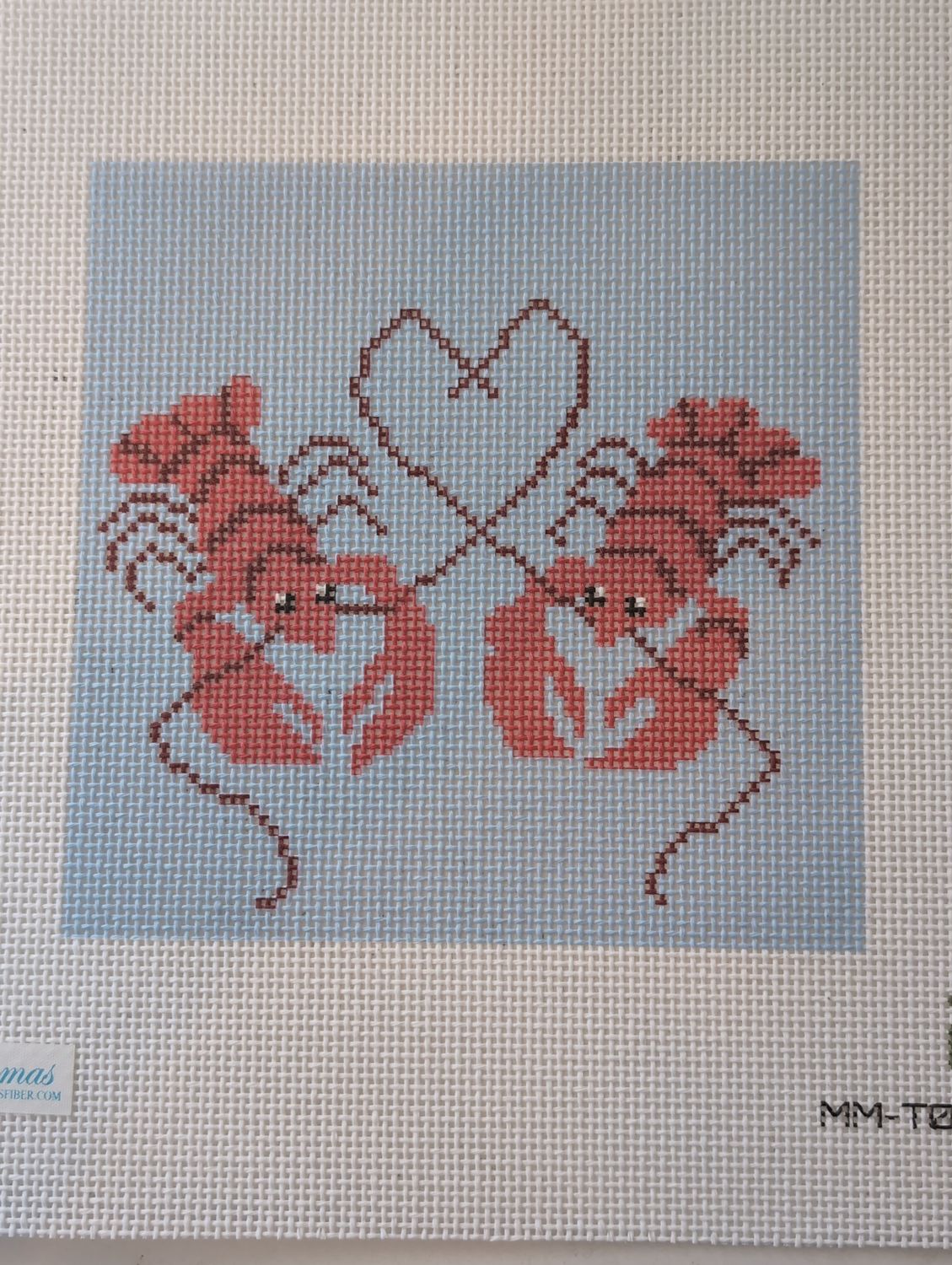 Love Lobsters Blue Background