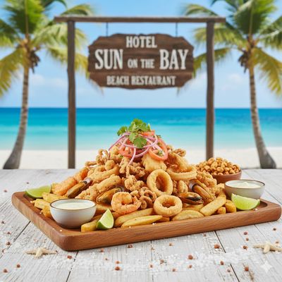 PICADERA PERUANA DE MARISCOS Y PESCADO          (PARA COMPARTIR)