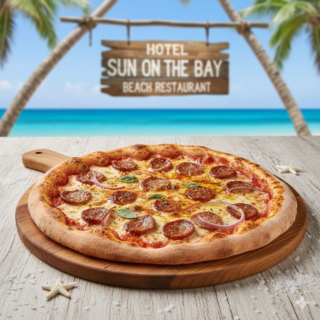 PIZZA  DE SALCHICHAS ARTESANALES