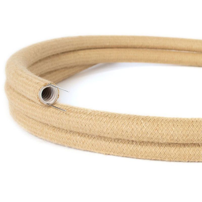 Textilummantelt Kabelrohr Kabelschlauch creative-tube Ø 20 mm RN06 Jute