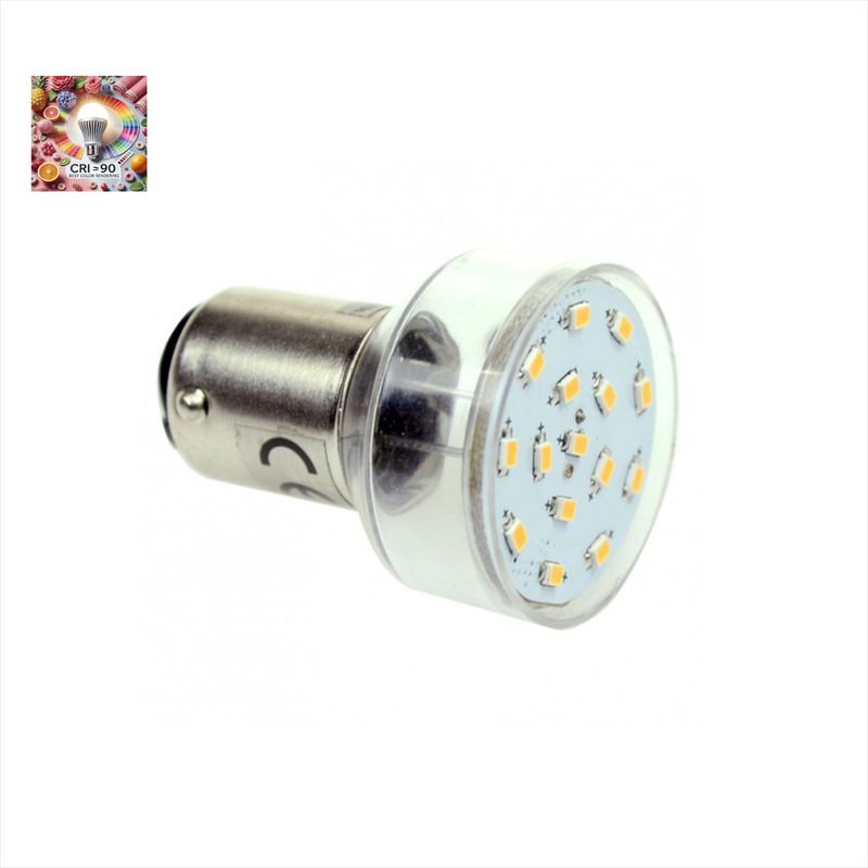 Ba15d CRI95 1,5W 120lm 2700K 10-30VDC 10-18VAC LED Leuchtmittel