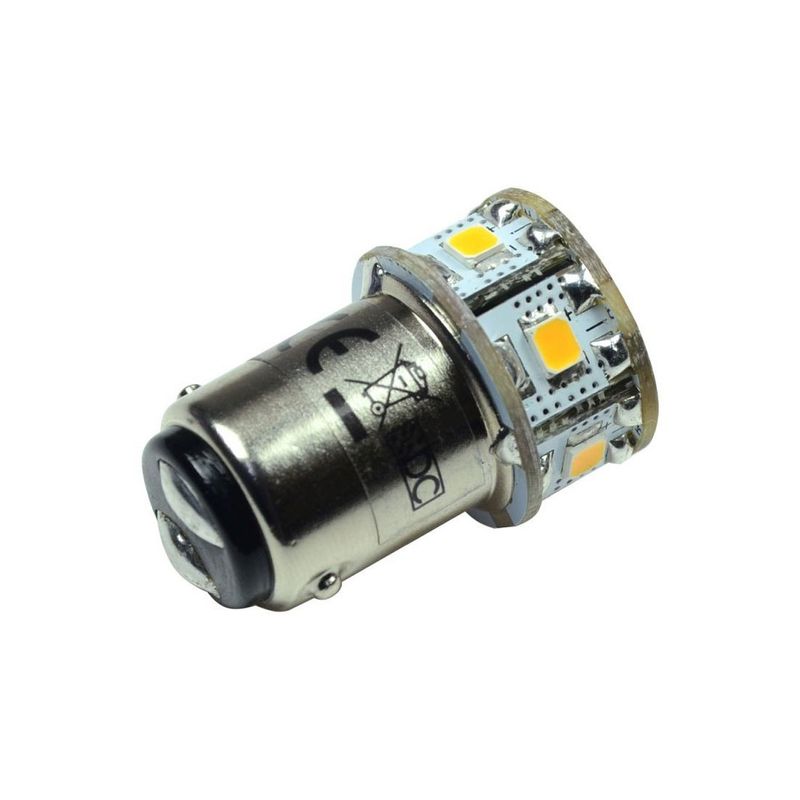 Ba15d 12V AC/DC LED Leuchtmittel 1,5W 145lm 2700K 10-30VDC 10-18VAC