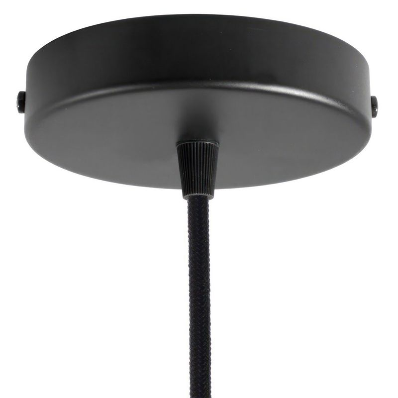 Lampenbaldachin Ø 120mm Kit aus Metall | Schwarz