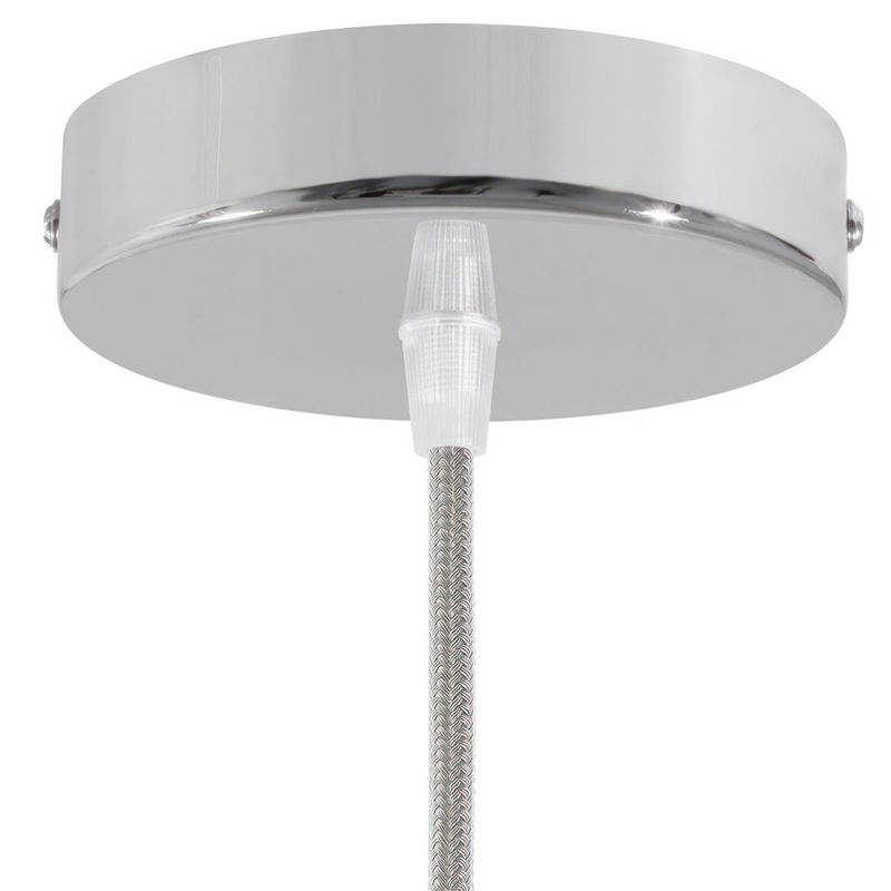 Lampenbaldachin Ø 120mm Kit aus Metall | Chrom
