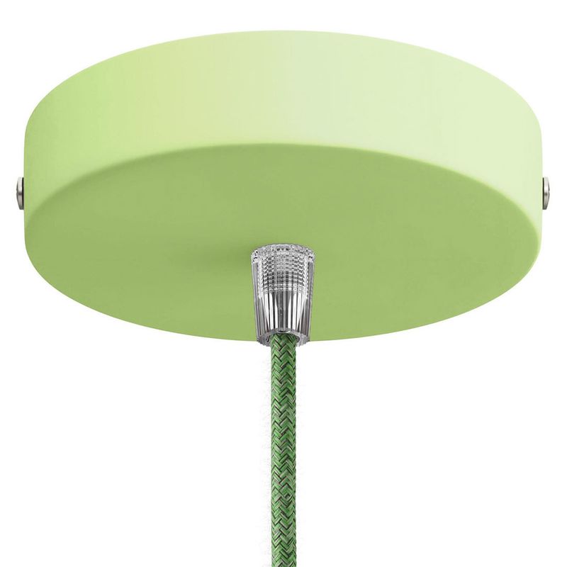 Lampenbaldachin Ø 120mm Kit aus Metall | zartes Grün