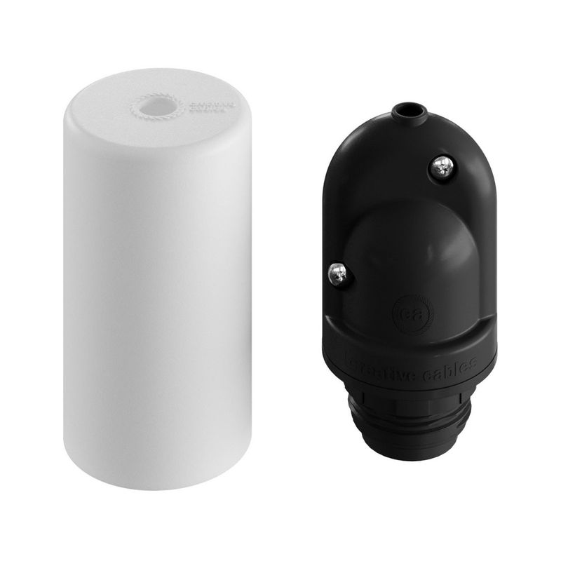 EIVA Elegant Lampenfassung Kit Silikon Weiss E27 IP65 Outdoor Außenbeleuchtung