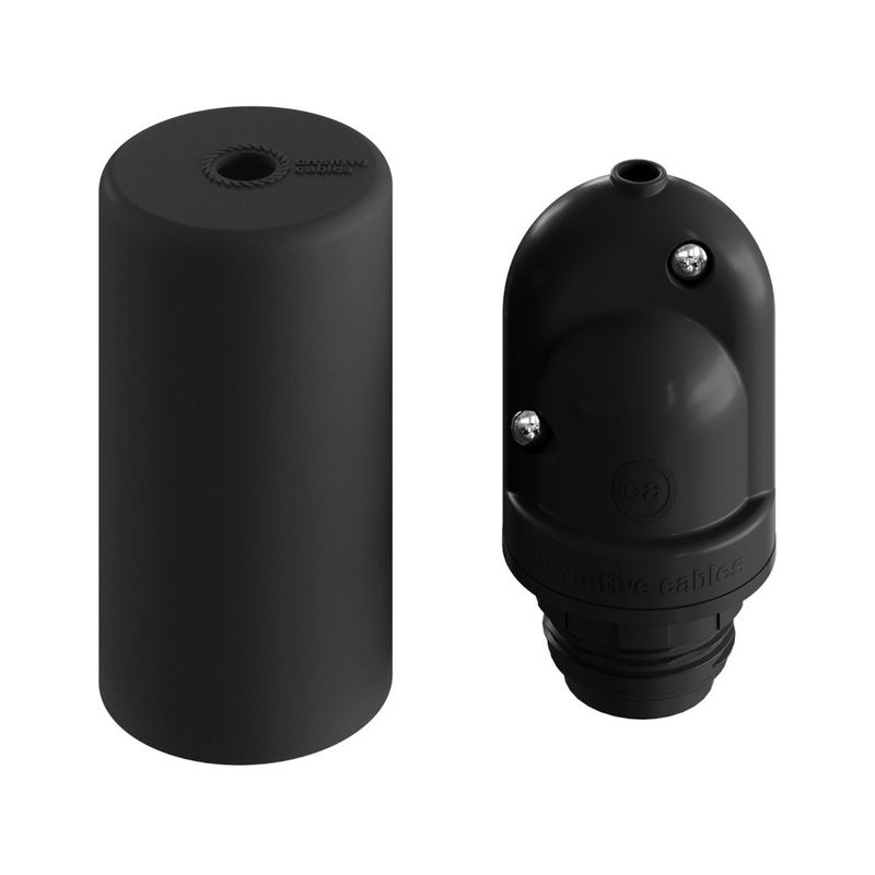 EIVA Elegant Lampenfassung Kit Silikon Schwarz E27 IP65 Outdoor Außenbeleuchtung